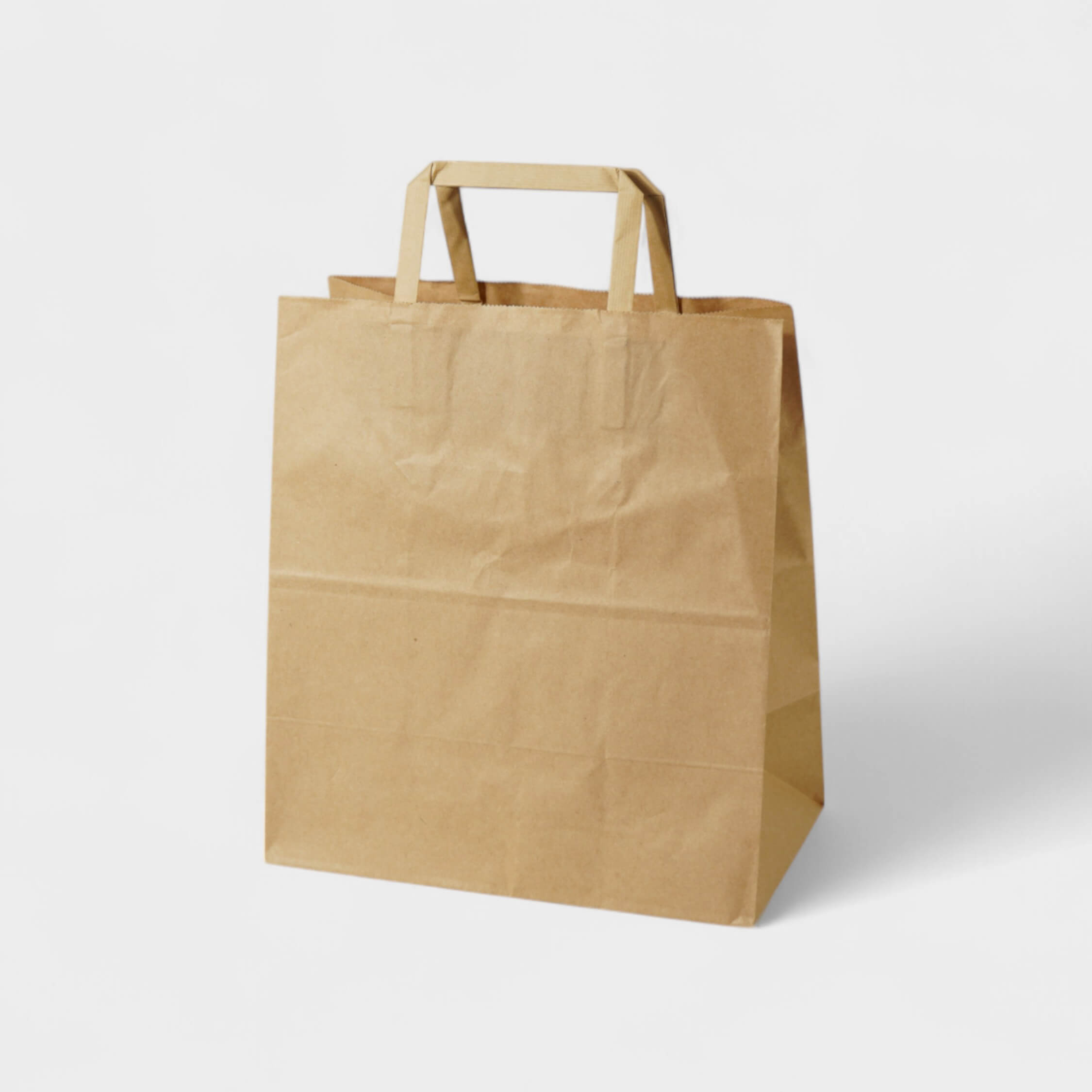 Natural Kraft Shopping Bag with Flat Paper Handles - image 1