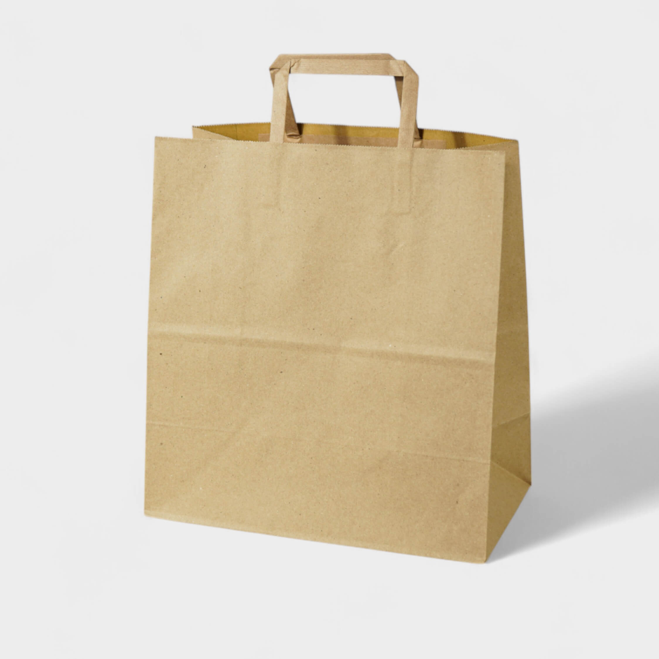 Natural Kraft Shopping Bag with Flat Paper Handles - image 1