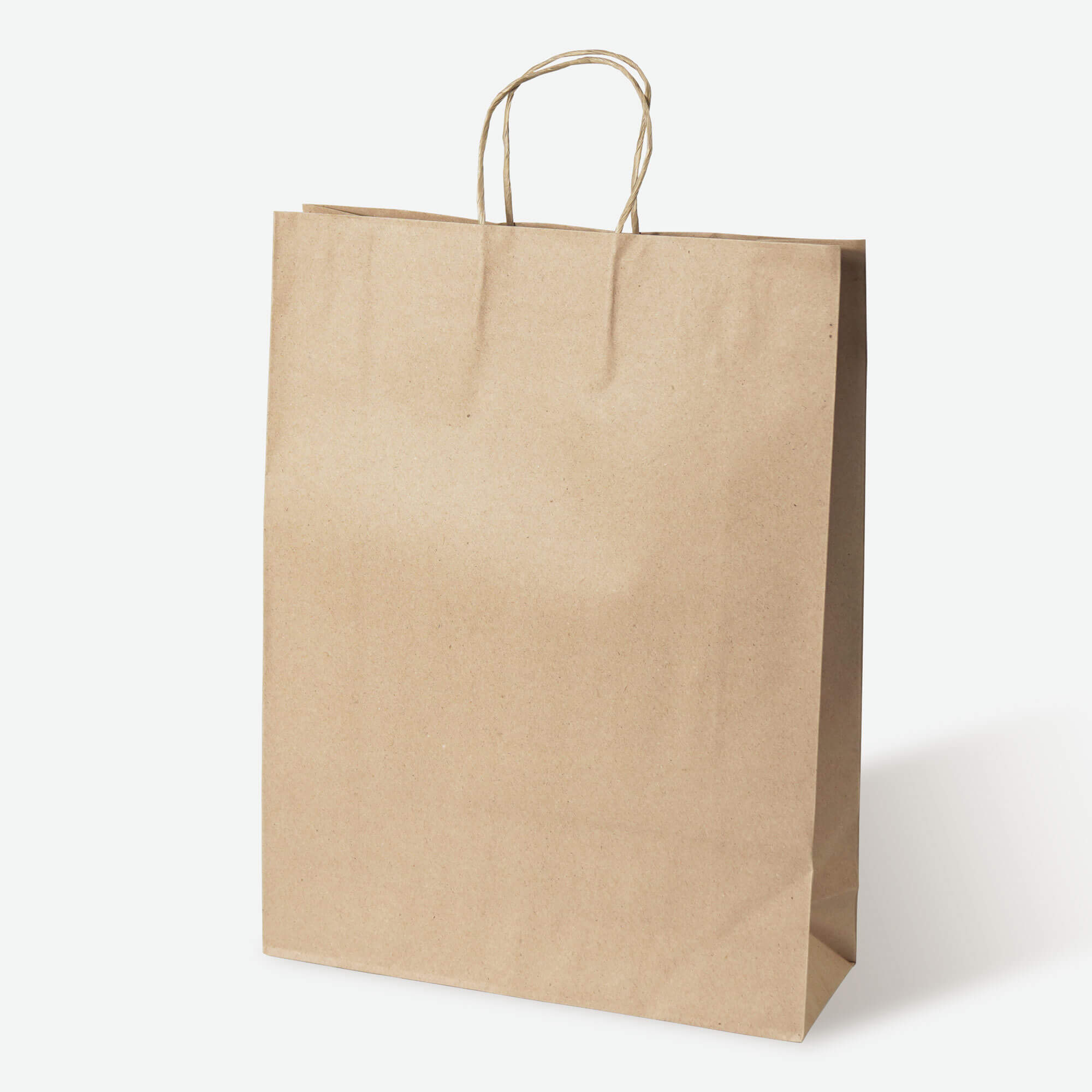 Natural Kraft Large Shopping Bag with Twisted Paper Handles - image 1