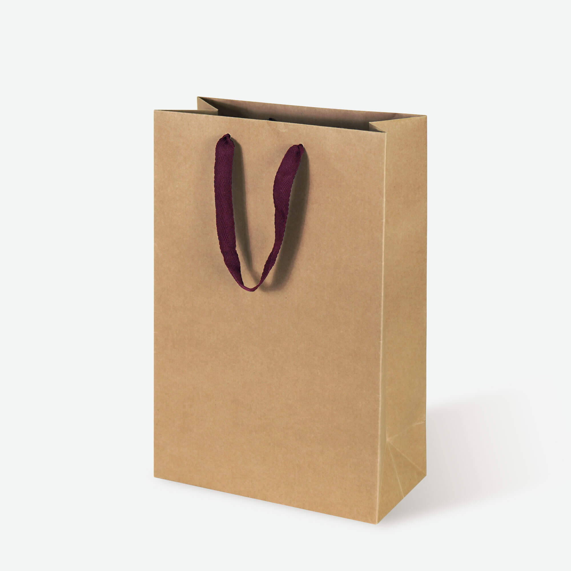 Natural Kraft Double Bottle Wine Bag with Cotton Rope Handles - image 1