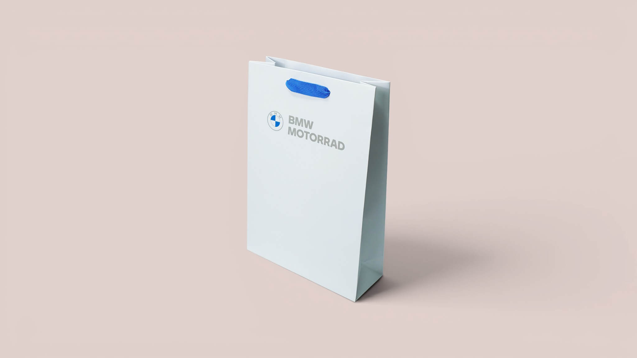Matte laminated coated paper bag with two-color printing