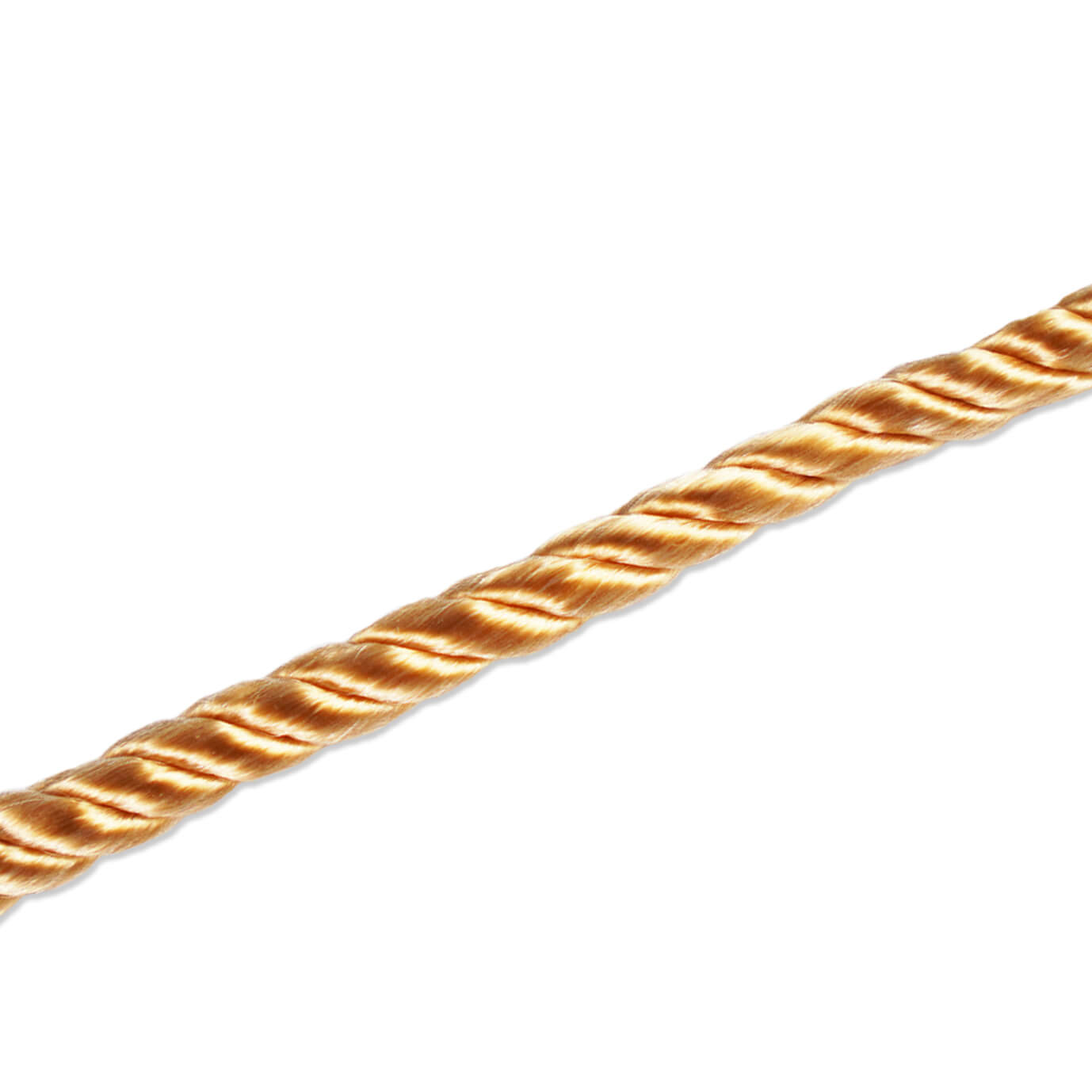 Gold three-strand nylon cord sample N353