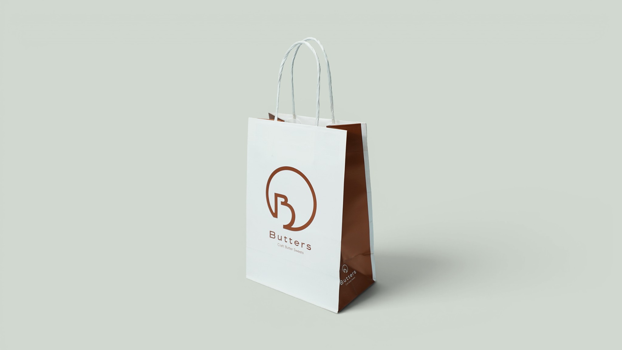 White kraft paper bag sample