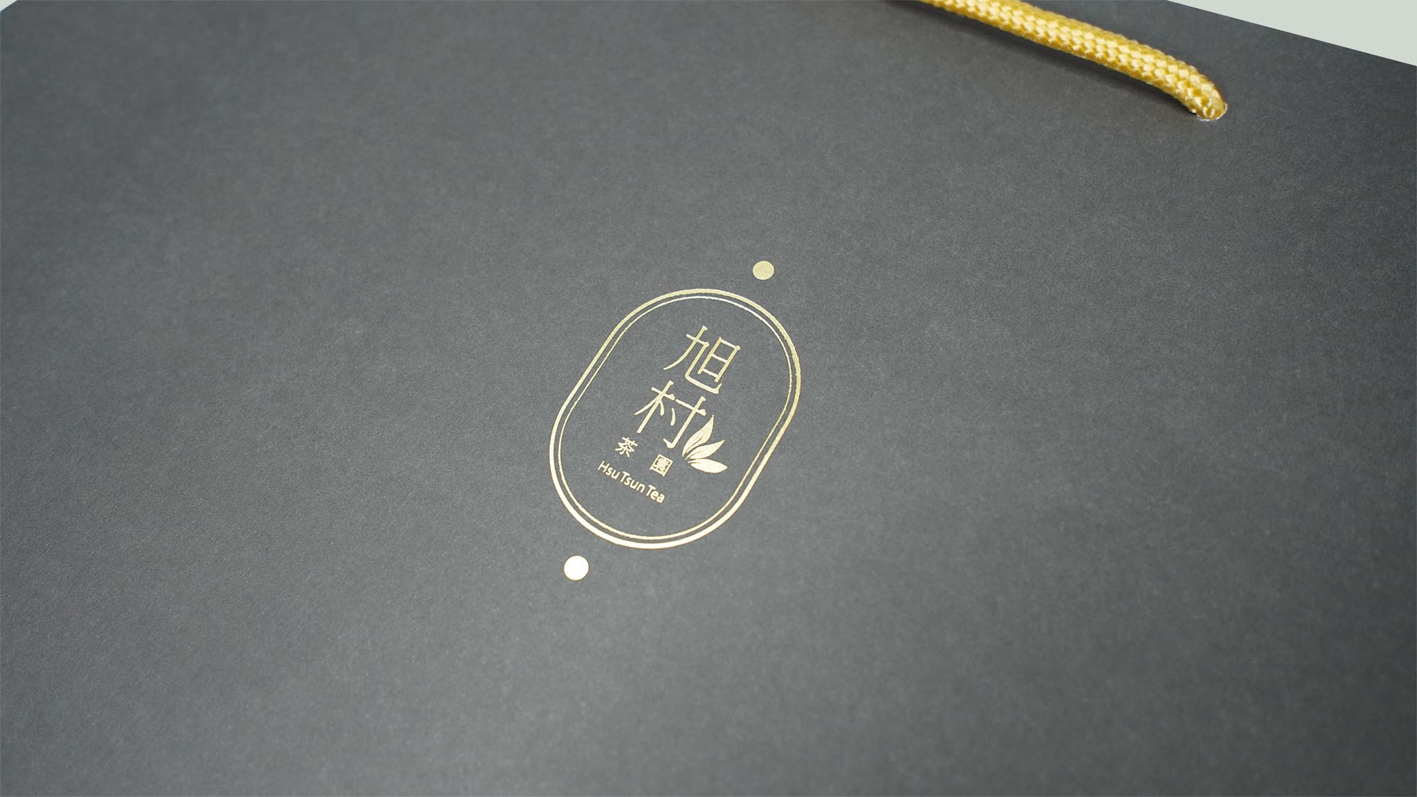 Foil stamping sample on paper bag